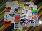 Vtg 1990s gay lesbian interest Flyer or sticker - AIDS, raves, benefits, Bush