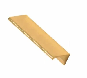 Alno Tab Pulls A970-4-PB/NL unlackiertes Messing 4" Mitte zu Mitte Finger Schrank - Bild 1 von 4