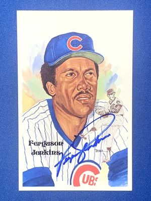 Ferguson "Fergie" Jenkins HOF Autographed Perez Steele Original PC Chicago Cubs - Image 1 of 2