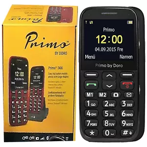 BNIB Doro Primo 366 Single Sim Black Factory Unlocked 2G OEM - Picture 1 of 1