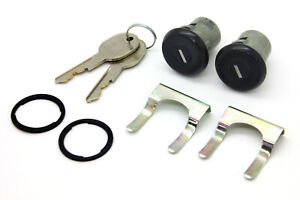 NEW LatchWell Black Door Lock Cylinder Set w/Keys / FOR 66-91 SUBURBAN K5 BLAZER