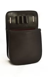 Oak Brown Leather Shooting Shotgun 50 Cartridge Pouch EX DISPLAY STOCK CLEARANCE - Picture 1 of 3