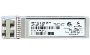 Transceptor HPE BladeSystem 10 Gb SR SFP+ LC 455883-B21/455885-001/456096-001 - Imagen 1 de 1