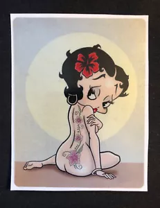 BETTY BOOP STICKER “SEXY BODY BOOP” 4” x 5 1/4” PEARL GLOSSY VERY PRETTY! - Picture 1 of 1