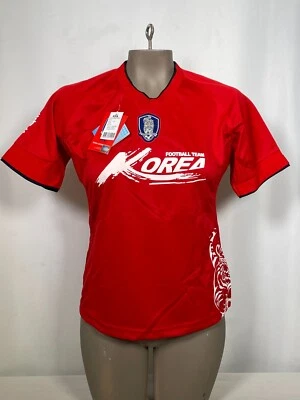 韩国国家队官方红色 KFA 足球球衣女式小号 95 全新带标签 — 第 1/4 张图片