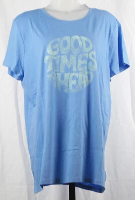 NUEVA NUEVA CON ETIQUETAS Camiseta Gap Favorite Azul "Good Times Ahead" Camiseta XXL Foto 1 de 2