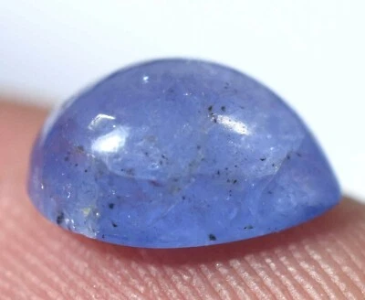 Piedra preciosa de cabujón pequeña de tanzanita azul natural de 2,85 quilates con certificación GGL Foto 1 de 4