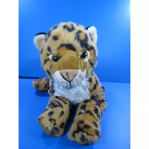 Wild Republic Laying Leopard Plush Toy Stuffed Animal 12" Realistic - Picture 1 of 8
