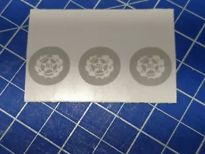 STELLA LOGO STEMMA TARGA VESPA AUTO EPOCA LAMBRETTA 3 adesivi MASCHERINO - Foto 1 di 3