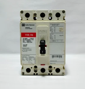 Cutler Hammer FDB 14K 150 Amp FDB3150 Circuit Breaker 3Pole 600V - Picture 1 of 6