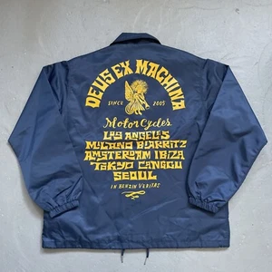 Deus Ex Machina Nylon Lined Coaches Motorcycle Riding Jacket NWOT? M - Picture 1 of 12