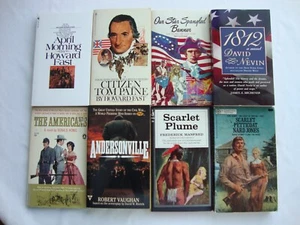 8 new AMERICAN HISTORY FICTION pb books CLASSIC rare 1812, PAINE, SCARLET novels - Bild 1 von 22