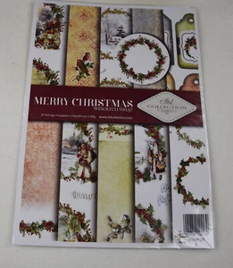 Material de manualidades, papel Scrapbooking, Navidad, 6 hojas, 200 g/m², SCRAP 021 - Imagen 1 de 2