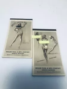 2 Vtg 1944 Pin Up Calendars Earl MacPherson Sketch Book Original Advert Detroit - Picture 1 of 7