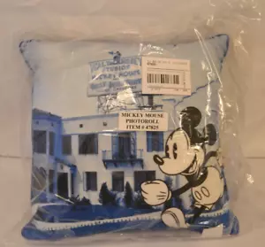 Disney Store Mickey Mouse Photoroll Studio Toss Throw Pillow Decor 16"x16" NWT - Picture 1 of 3