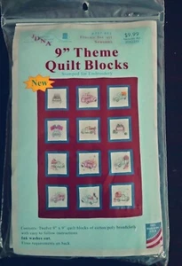 JDNA Jack Dempsey 9" Thema Quilt Blöcke LKW für alle Jahreszeiten - Bild 1 von 2