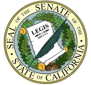 California State Senate Seal Sticker Decal R7146 - Picture 1 of 1