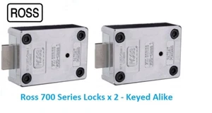 Ross 700 Series Safe Key Lock x 2 Keyed Alike - 08952800 - Safe Lock - Picture 1 of 3