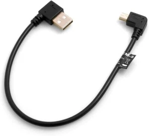 System-S Mini USB 90° Cable Ángulo Izquierdo Conector Angular a USB Tipo A (Macho) 9 - Imagen 1 de 3