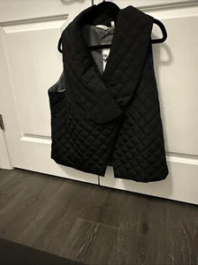 Soft Surroundings Snowline Lined quilted Puffer vest NWT Size XL in black - Picture 1 of 5