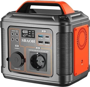 SBAOH Portable Power Station, 300 W, 296 Wh Generator, Fast Charge 3 PIN UK - Picture 1 of 7