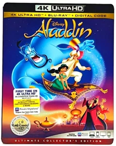 Aladdin - Collector's Edition - Disney 4K UHD Blu-ray w/ OOP Slipcover - Picture 1 of 4