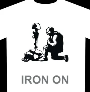 Remember the Fallen Iron-On HTV - Fabric Heat Transfer Decal - Picture 1 of 9