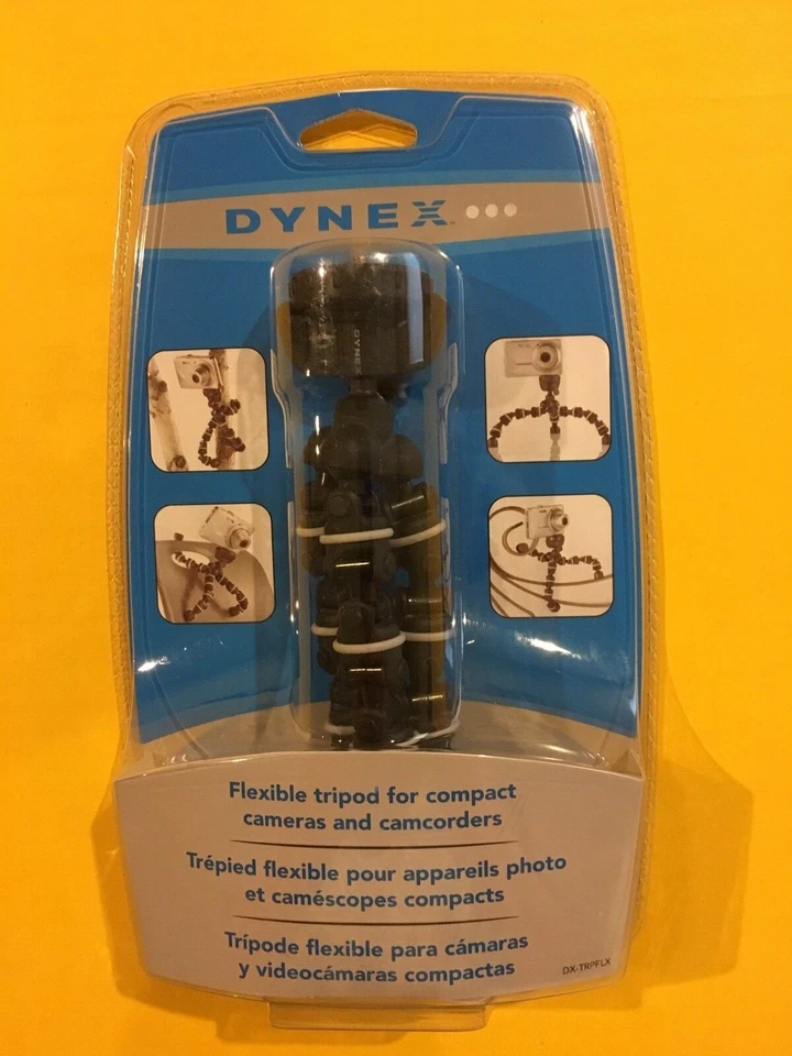 NISP Dynex Flexible Compact Camera Tripod Camcorder Multiposition DX-TRPFLX  - Image 1 of 4