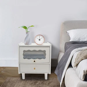 Modern Bedside Cabinet Two-tier Bedside Cabinet Nightstand Bedside Table Bedroom - Picture 1 of 23