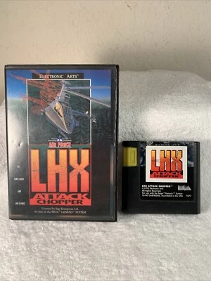 LHX Attack Chopper- Sega Genesis Game & Case no Manual TESTED More In Store - Image 1 of 4