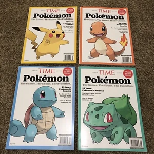 Pokémon Time Magazine Special Edition 2024 25 Years in America Complete Set of 4 - Picture 1 of 12