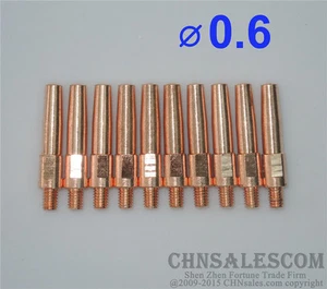 10 PCS Panasonic Type MIG/MAG Welding Air cooled Torch Contact TIP 0.6 - Picture 1 of 1