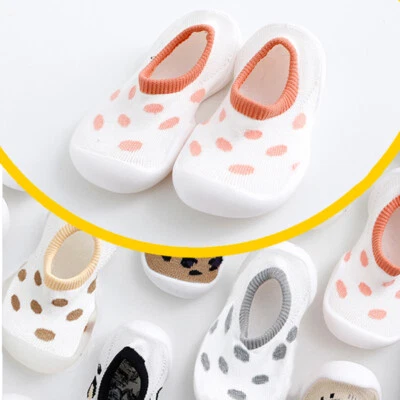 Boys Girls Kids Toddlers Baby Cotton Shoes Slippers Socks  Anti-slip Size US - Image 1 of 4