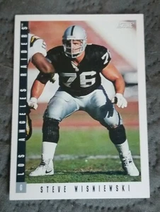 1993 Score Football Card #50 Steve Wisniewski - Los Angeles Raiders  - Picture 1 of 2