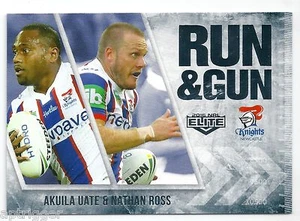 2016 NRL Elite Run & Gun (RG 15 / 32) Akuila UATE / Nathan ROSS Knights - Picture 1 of 1