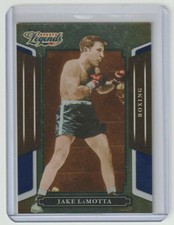 JAKE LaMOTTA 2008 Donruss Sports Legends MIRROR BLUE #13 SP Parallel #081/100