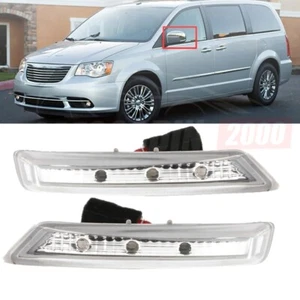 LH RH Mirror Turn Signal Lamps Set for 2008-2015 Chrysler Town & Country - Picture 1 of 10