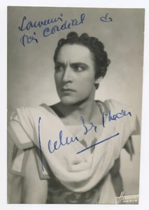 H085 Harcourt Photographie originale signé manuscrite Julien Bertheau Acteur - Picture 1 of 2