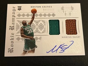 2014-15 Excalibur Rookie Rampage Autograph Dual Jerseys #27 Marcus Smart 203/349 - Picture 1 of 2