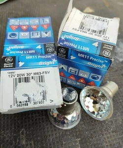 GE MR11 Precise Dichroic Halogen Lamp 12v 20w 35mm SBC Bayonet Bulb .. qty 2 - Picture 1 of 1