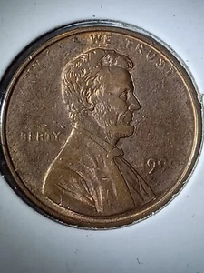 199? Close AM, Lincoln Cent Strike Through - Picture 1 of 7