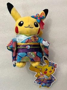 NEW Pokemon Pikachu Kaga Kanazawa Kimono Plushie Limited Japan - Picture 1 of 2