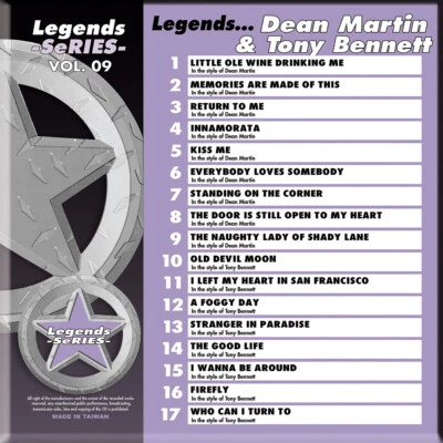  LEGENDS SERIES VOL-09 DEAN MARTIN/TONY BENNET KARAOKE CDG NEW IN PLASTIC /PRINT - Image 1 of 2