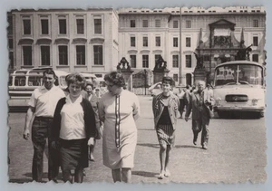 Prag Tschechien 1966 - Burg Touristen Bus - Altes Foto 1960er - Picture 1 of 2