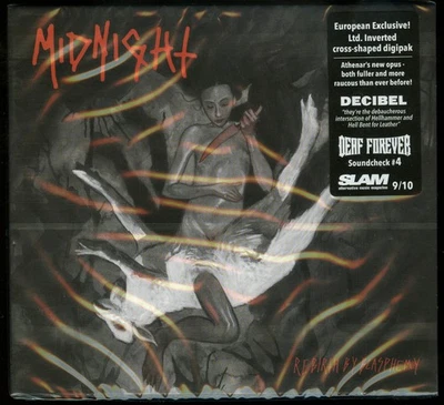 Midnight Rebirth By Blasphemy Inverted Cross digipack CD new - Image 1 of 2