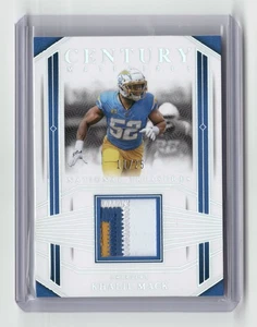 2023 NATIONAL TREASURES #CEN-KMK KHALIL MACK CENTURY PATCH HOLO SILVER /25 - Bild 1 von 2