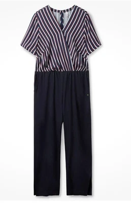 NEU Sheego Overall Jumpsuit 2-in 1 Optik Nachtblau Gr. 44 - Bild 1 von 3