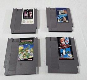 T-135 VINTAGE NINTENDO NES LOT STAR TREK DIRTY HARRY TMNT SUPER MARIO DUCK HUNT