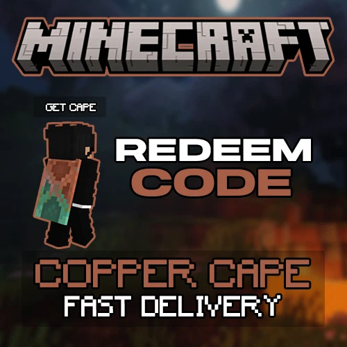 Minecraft: Capa de Cobre - Twitch Drop Cape - Entrega Instantânea - Java e Bedrock - Imagem 1 de 1