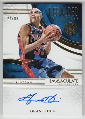 2024-25 Panini Colección Inmaculada Grant Hill Heralded Signatures Automático/99 Foto 1 de 4